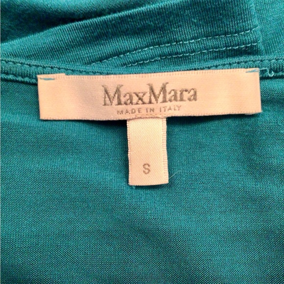 MAX MARA Italy Turquoise Jersey Wrap Top Woman Small
Equivalent 4-6 US - Picture 4 of 4